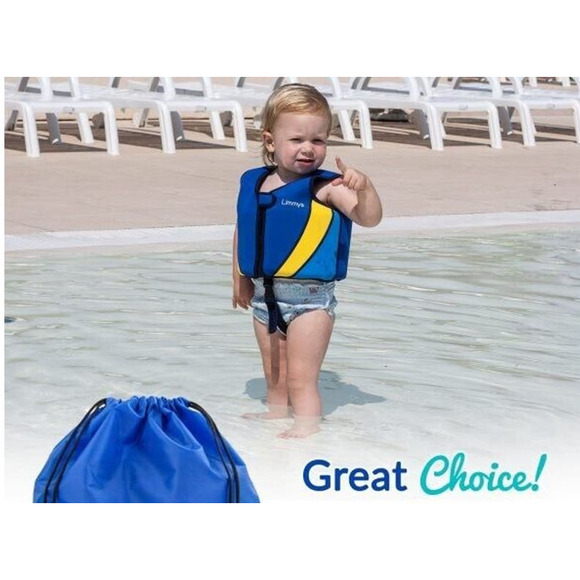 New Size Small Limmys Premium Neoprene Kids Swim Vest Buoyancy - Picture 3 of 9